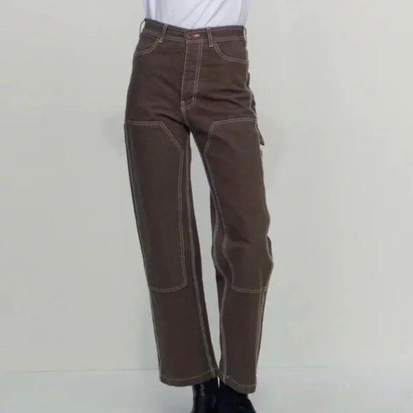 JESSE KAMM - Patchfront handy pant - Mushroom - 0 - Picture 5 of 5